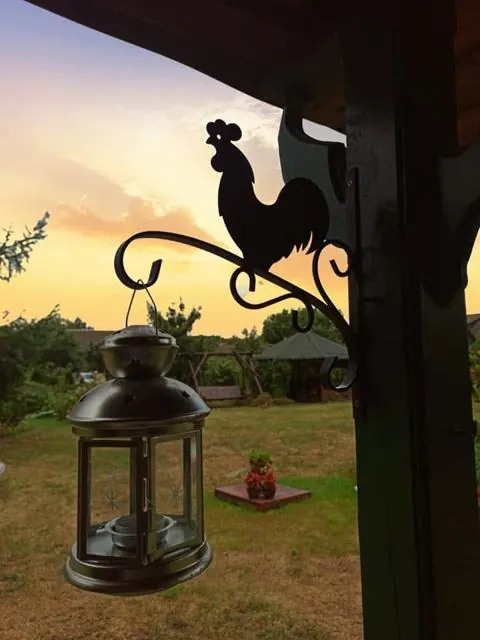 Lantern on the terrace – Gaja holiday home, Białowieża Forest