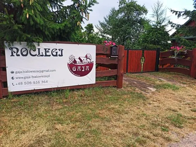 Entrance to the property – Gaja holiday home, Białowieża Forest
