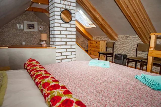 Attic bedroom – view – Gaja holiday home, Białowieża Forest